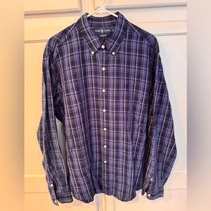 Ralph Lauren Men's Blue Plaid Shirt